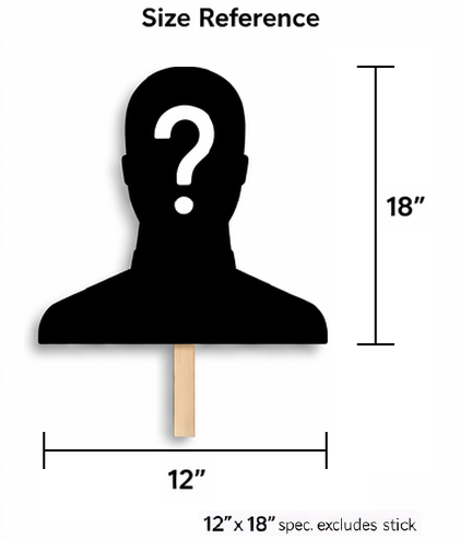 Face On A Stick (12" x 18")