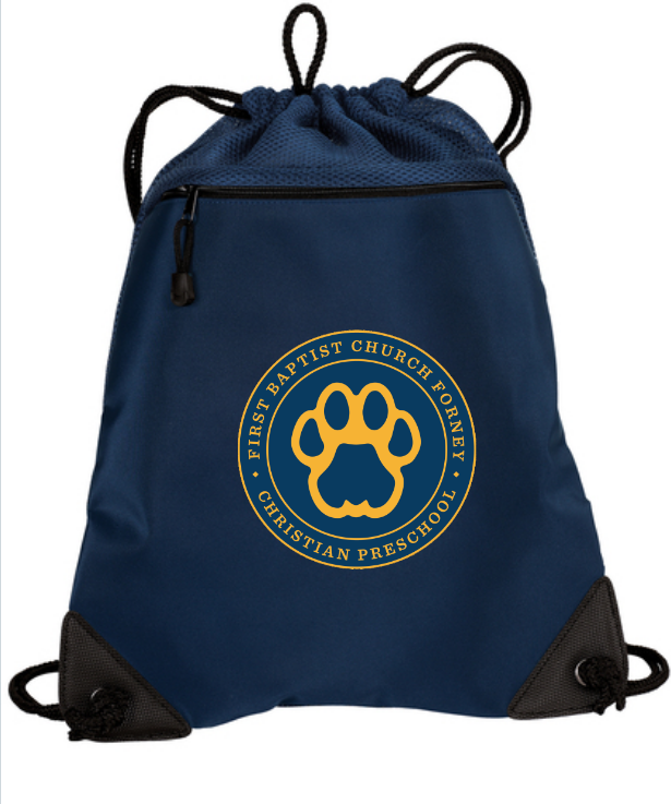 FBC Christian School - School Cinch Bag, Cubs logo printed