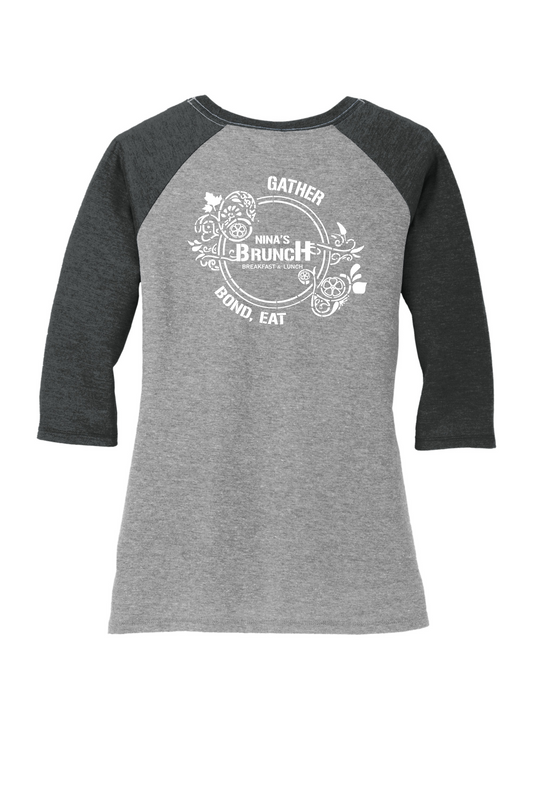 Nina's Brunch 3/4 Sleeve Women's T-Shirt