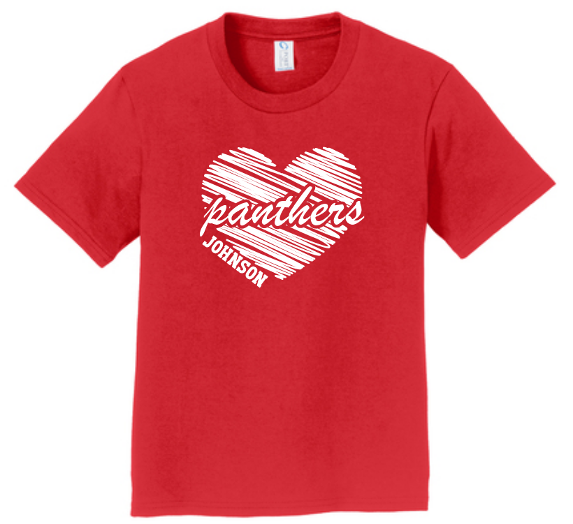 Johnson Elementary - Panther Love T-shirt