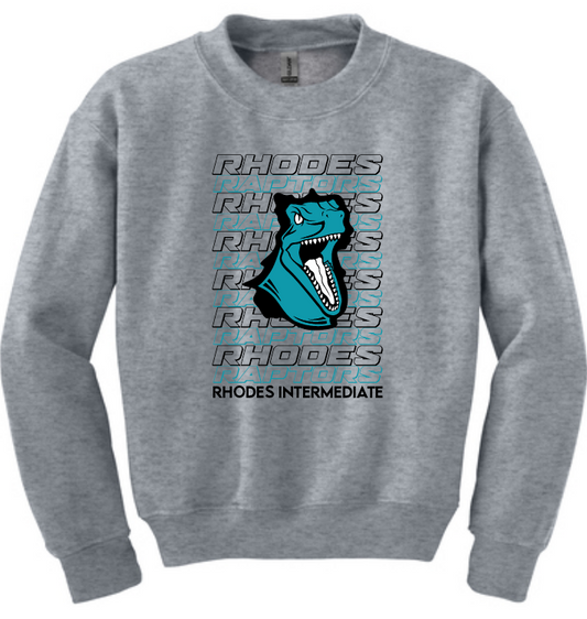 Rhodes Intermediate - Raptors on Repeat T-shirt and Crewneck