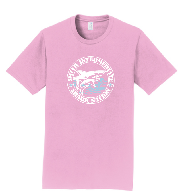 Smith Intermediate - Shark Nation T-shirt, pink