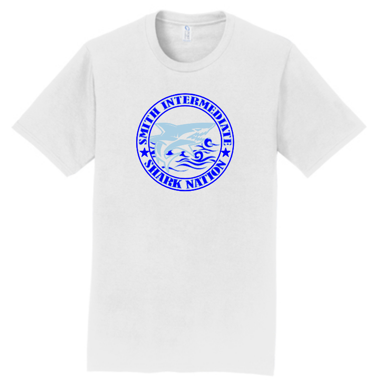 Smith Intermediate - Shark Nation T-shirt, white