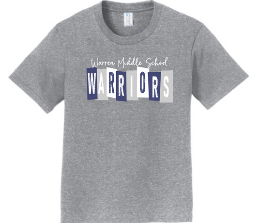 Warren Middle School- Warriors t-shirt