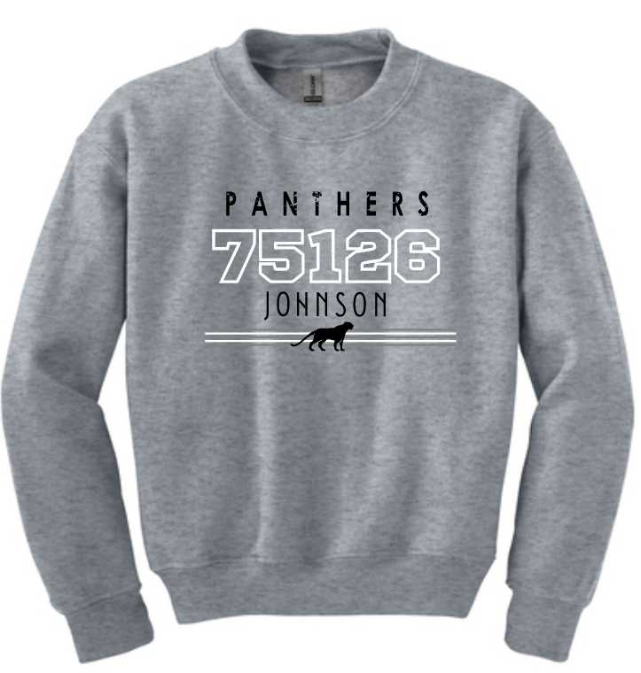 Johnson Elementary - 75126 crewneck, athletic gray