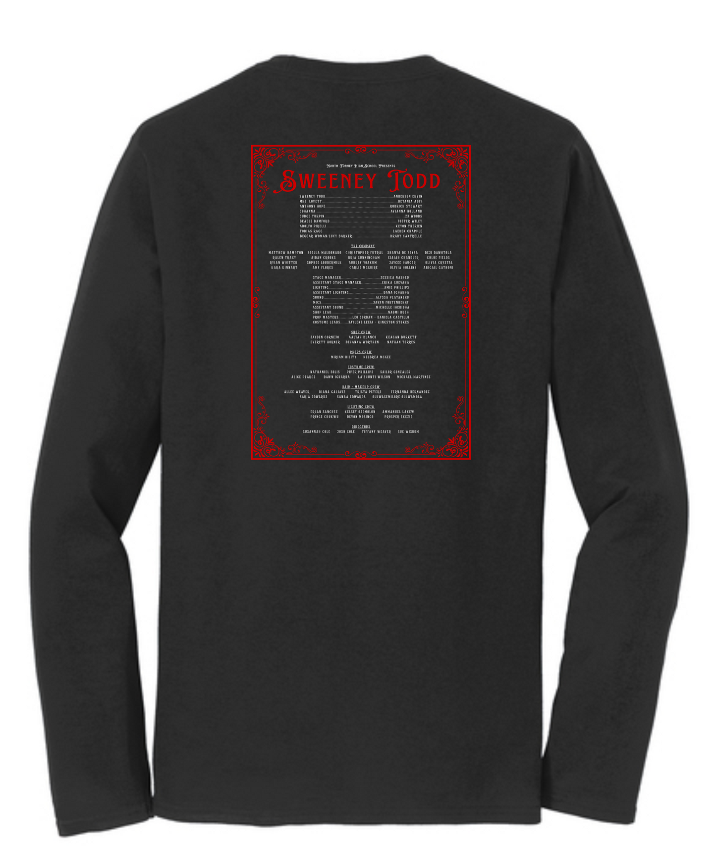North Star Theatre- Sweeney Show, Long-Sleeve tee