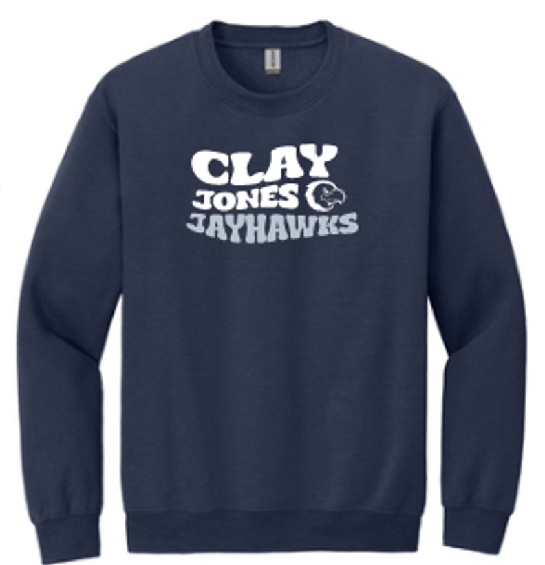 Jones Intermediate- Retro Jayhawks crewneck