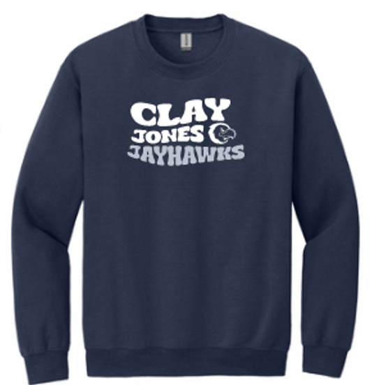 Jones Intermediate- Retro Jayhawks crewneck