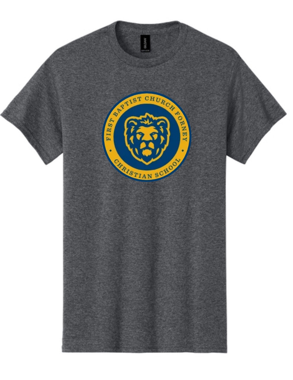FBC Christian School - School T-shirt, Lions logo printed