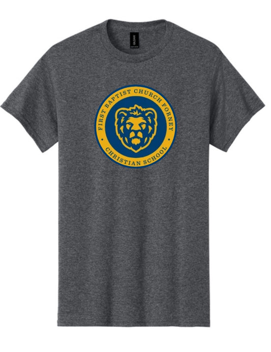 FBC Christian School - School T-shirt, Lions logo printed