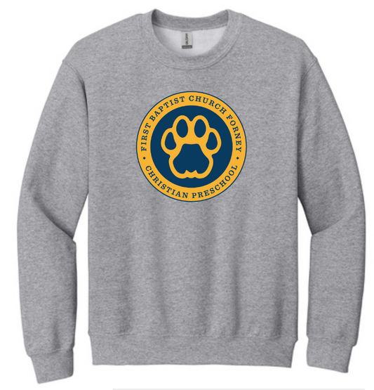 FBC Christian School - School Crewneck Sweatshirt, Cubs logo printed