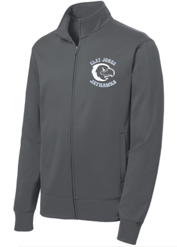 Jayhawks Full Zip Jacket- Grey