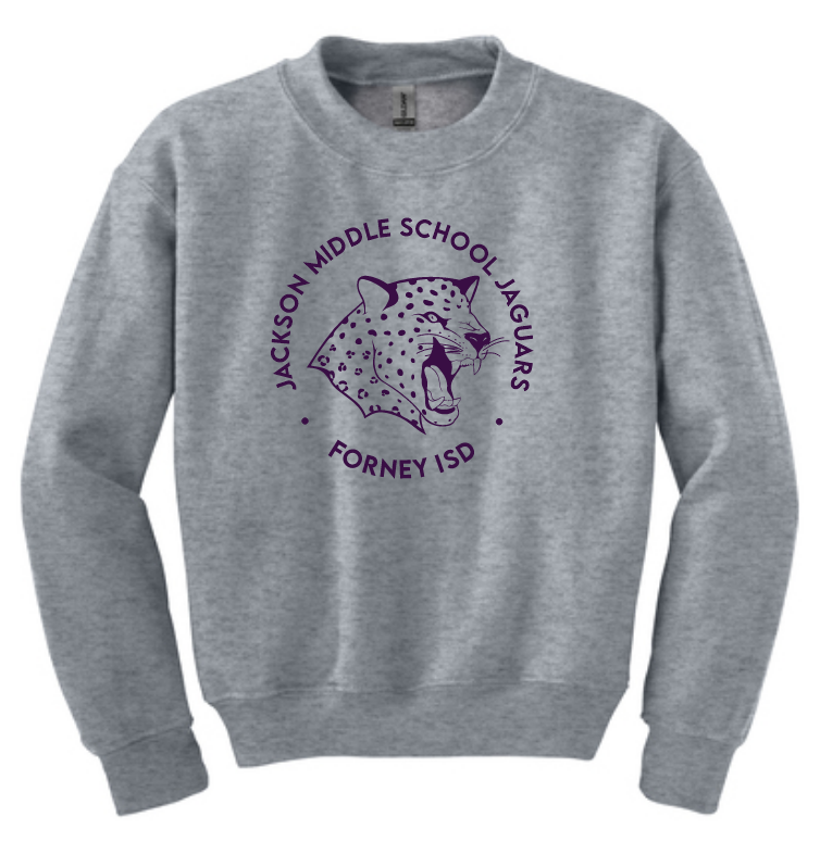 Jackson Middle School - Jackson Jaguars logo crewneck