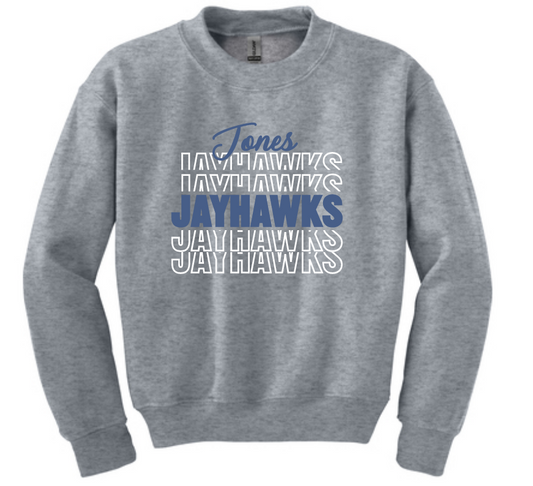 Jones Intermediate - Jayhawks on Repeat crewneck