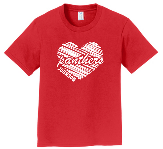 Johnson Elementary - Panther Love T-shirt