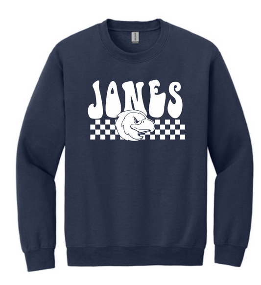 Jones Intermediate - Jones checker pattern crewneck