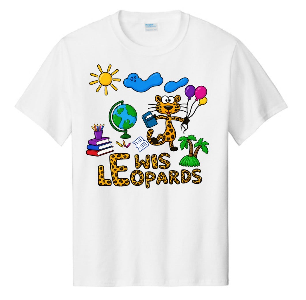 Lewis Leopards Wild About Learning T-Shirt