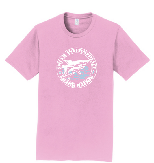 Smith Intermediate - Shark Nation T-shirt, pink