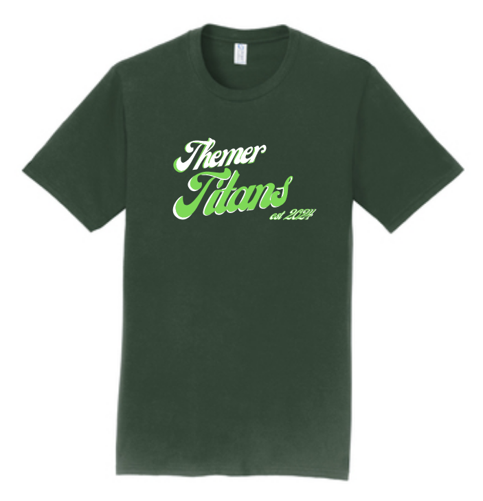 Themer Titans Retro, short-sleeve 100% cotton t-shirt