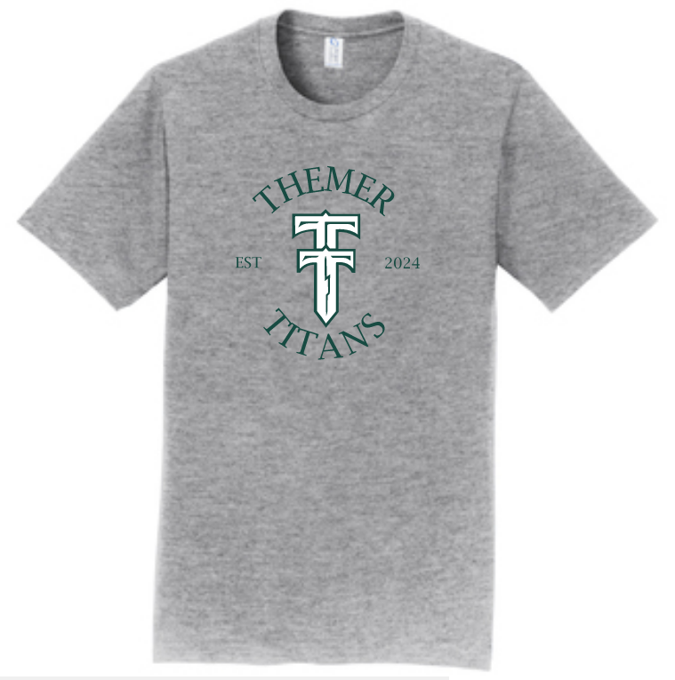 Themer Titans Circle, short-sleeve 100% cotton t-shirt