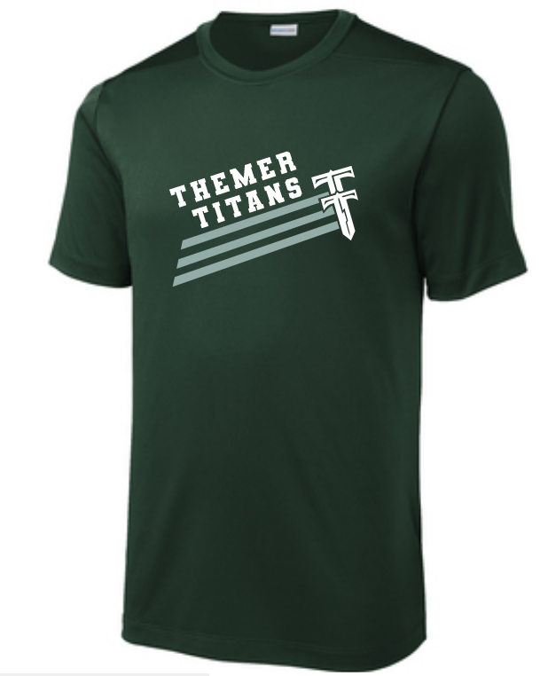 Themer Titans Slashed, short sleeve performance t-shirt