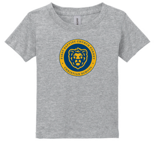 FBC Christian School - Toddler Tee, Lion logo printed