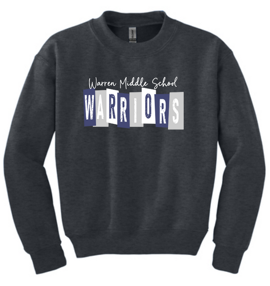 Warren Middle School- Warriors crewneck