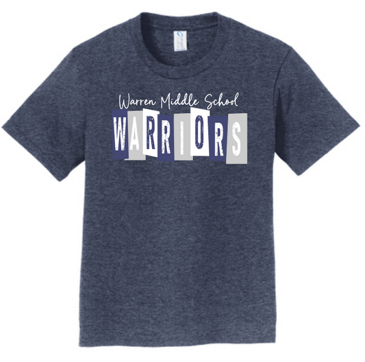 Warren Middle School- Warriors t-shirt