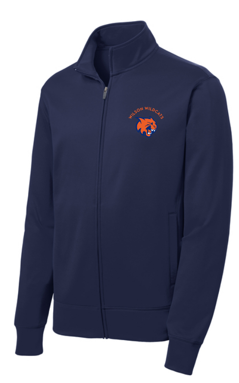 Wilson Elementary School - Wildcats logo jacket, navy blue