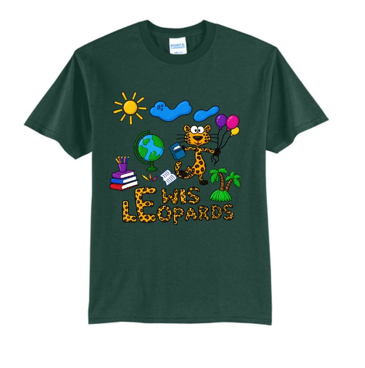 Lewis Leopards Wild About Learning T-Shirt