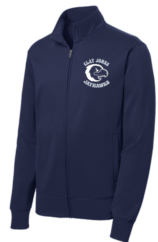 Jayhawks Full Zip Jacket- Navy Blue