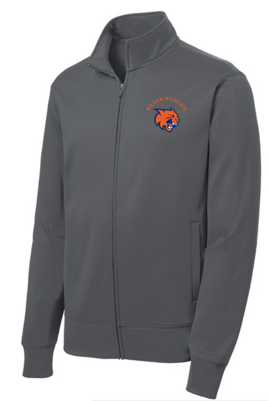 Wilson Elementary School - Wildcats logo jacket, gray